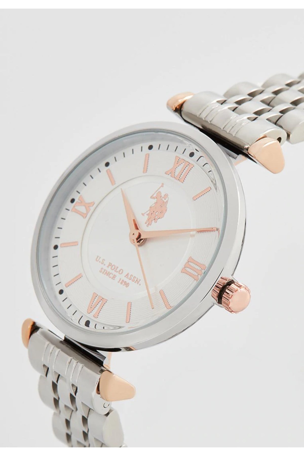 U.S. Polo Assn., Ceas de mână Quartz cu brățară din oțel inoxidabil