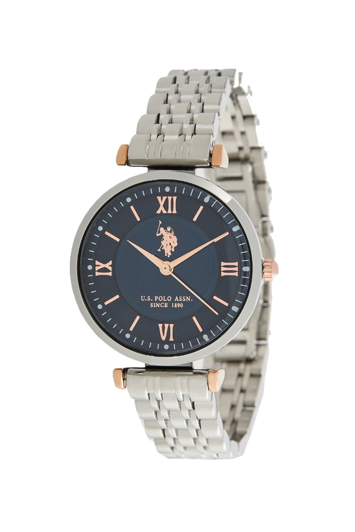U.S. Polo Assn., Ceas de mână Quartz cu brățară din oțel inoxidabil