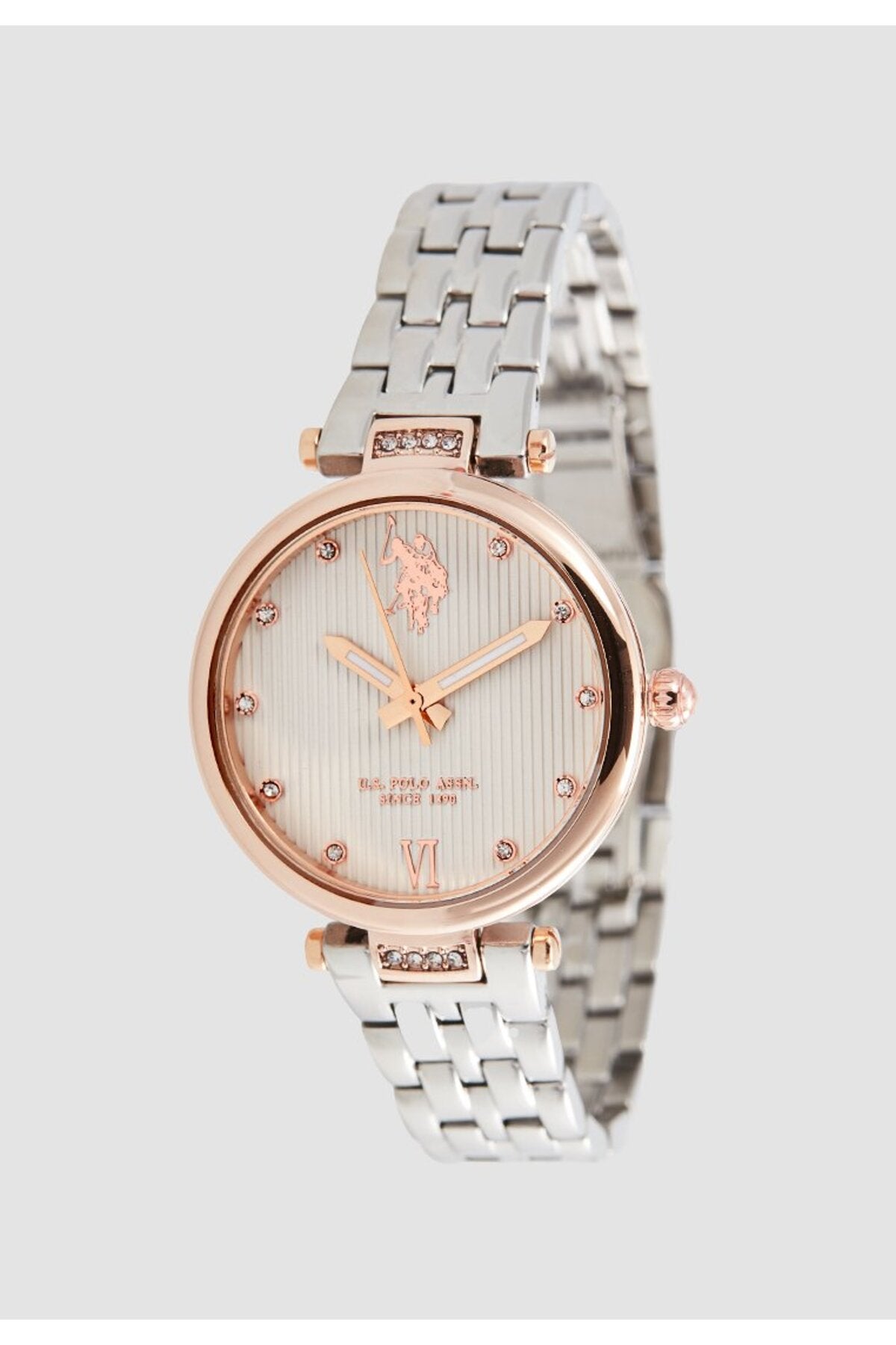 U.S. Polo Assn., Ceas de mână Quartz cu brățară din oțel inoxidabil
