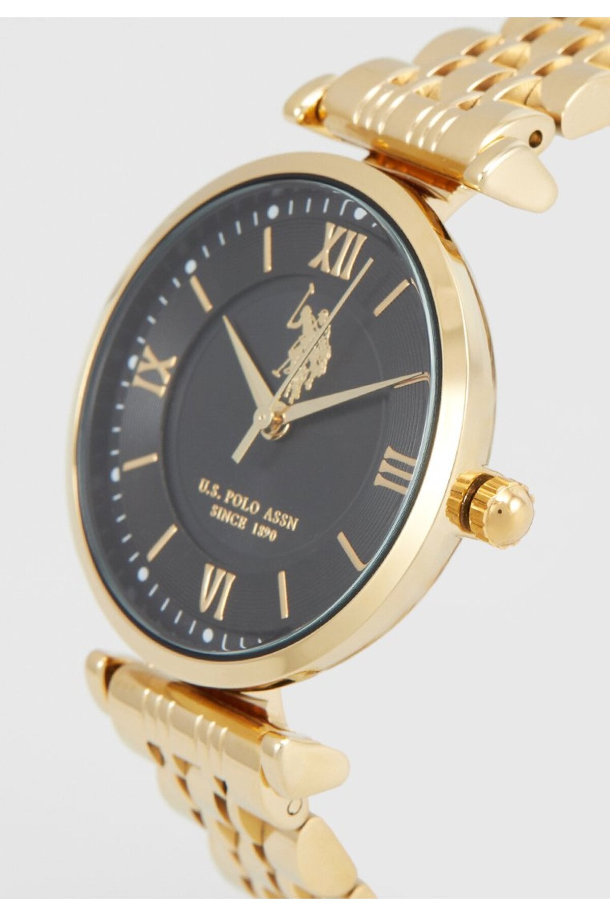 U.S. Polo Assn., Ceas de mână Quartz cu brățară din oțel inoxidabil