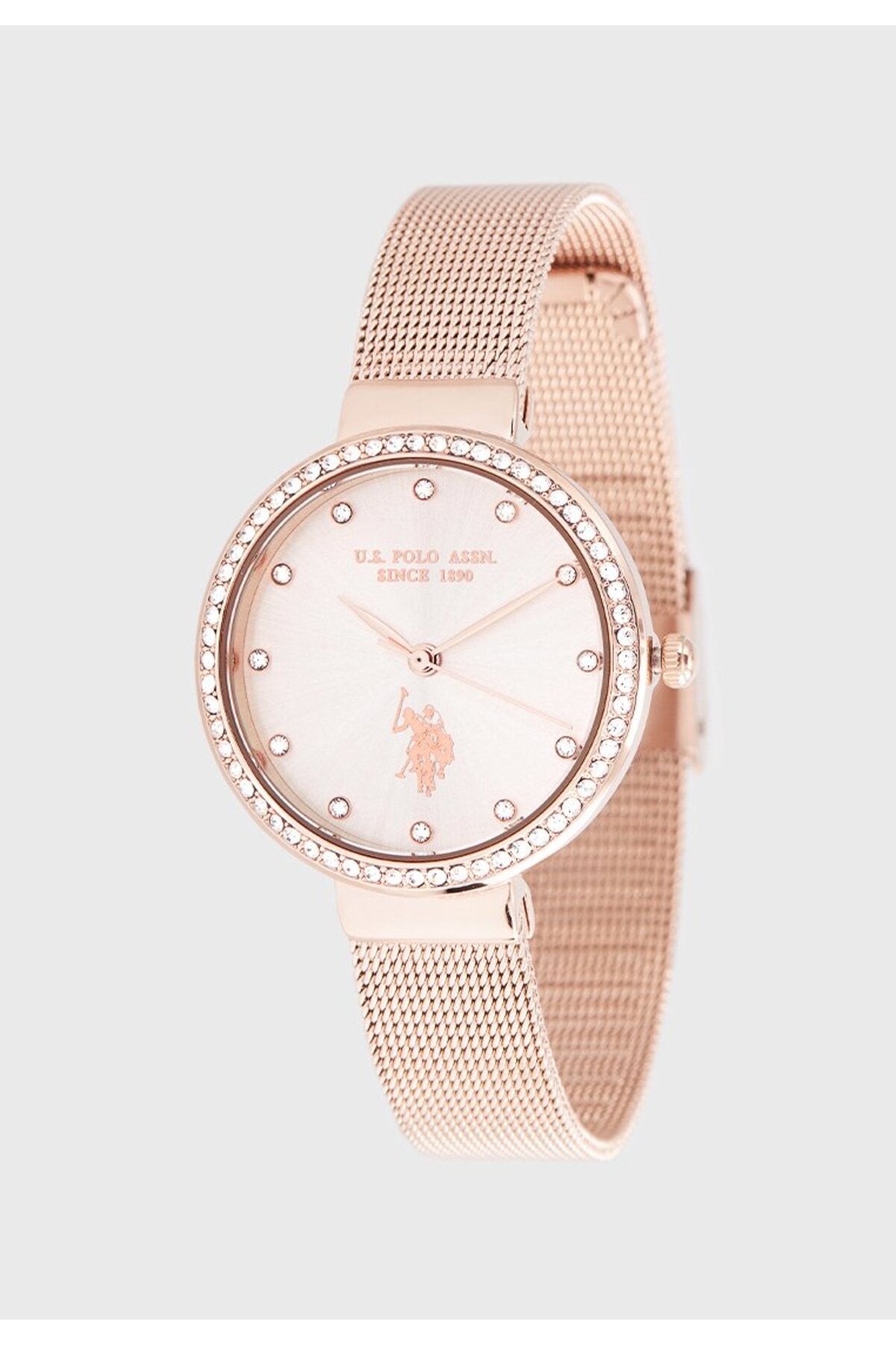 U.S. Polo Assn., Ceas de mână Quartz cu brățară din oțel inoxidabil