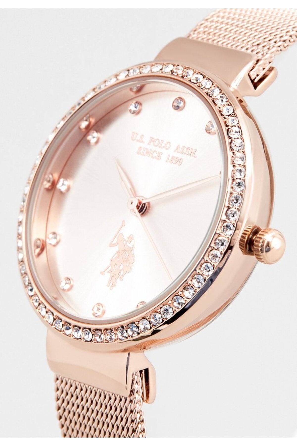 U.S. Polo Assn., Ceas de mână Quartz cu brățară din oțel inoxidabil