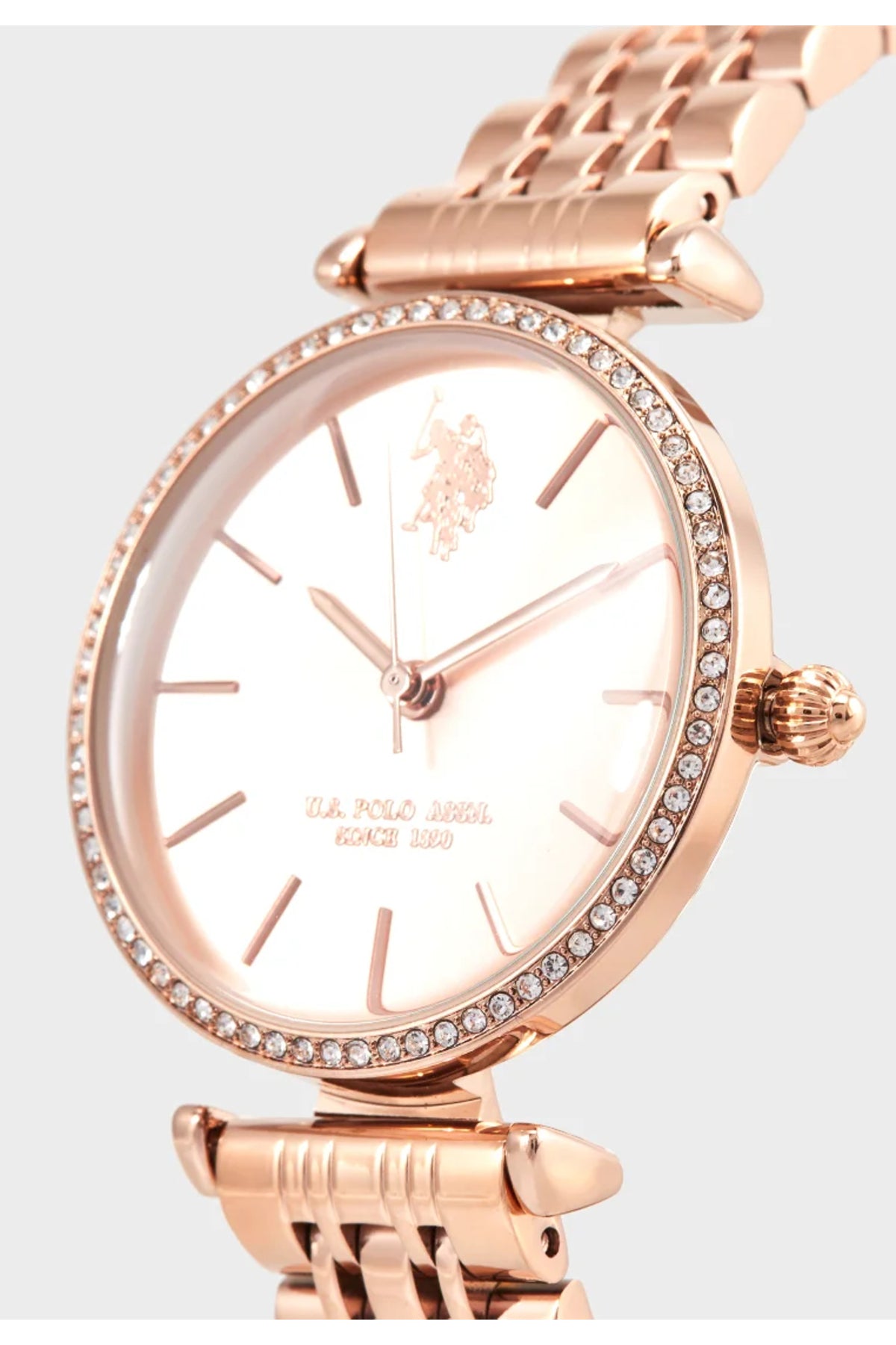 U.S. Polo Assn., Ceas de mână Quartz cu brățară din oțel inoxidabil