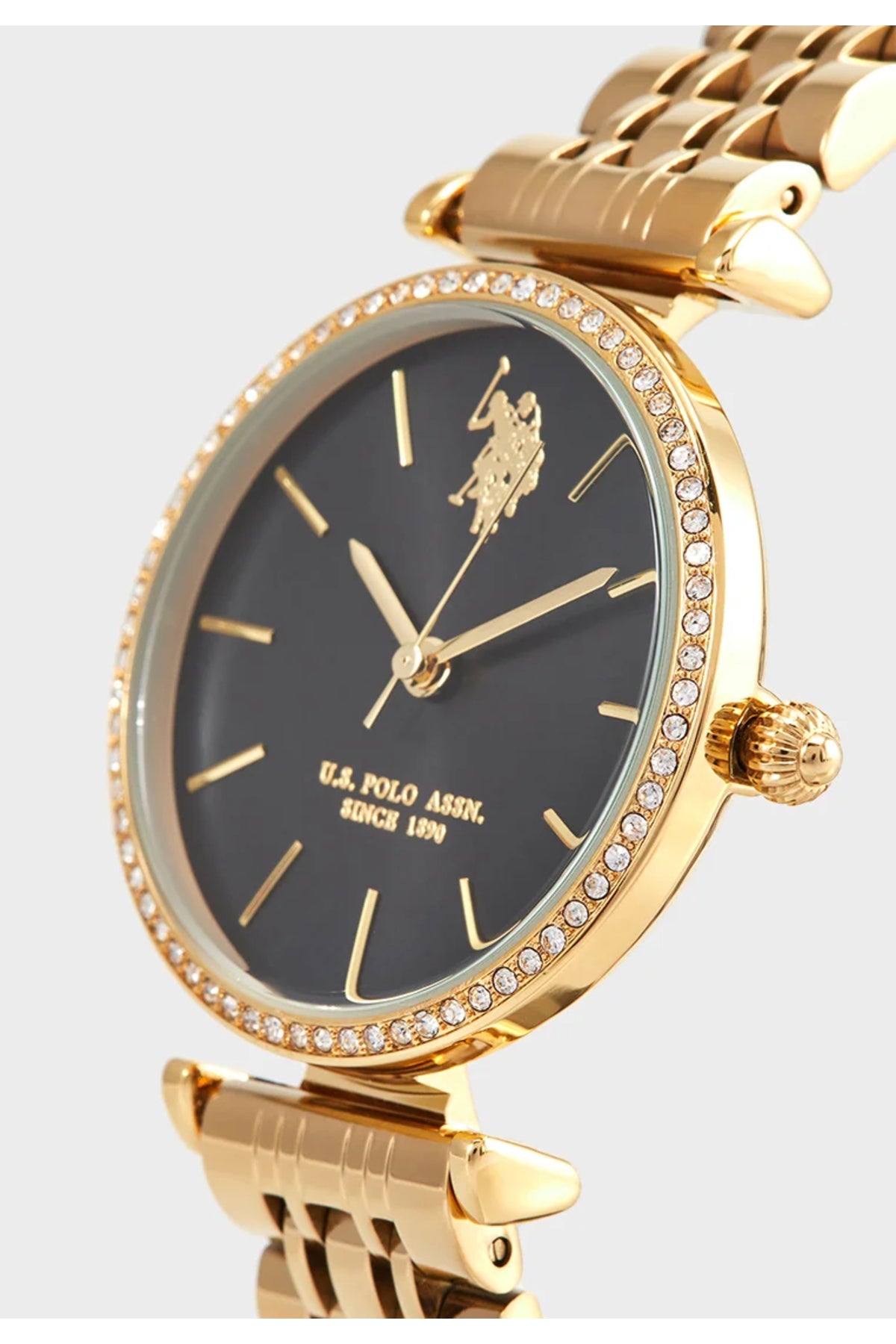 U.S. Polo Assn., Ceas de mână Quartz cu brățară din oțel inoxidabil
