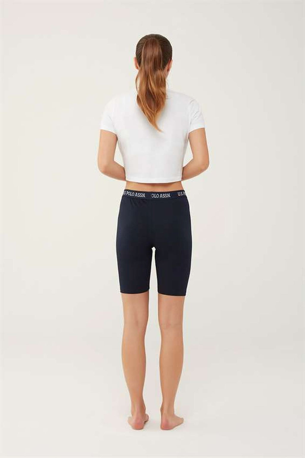 U.S. Polo Assn. Colanti pentru femei, banda elastica, din amestec de bumbac