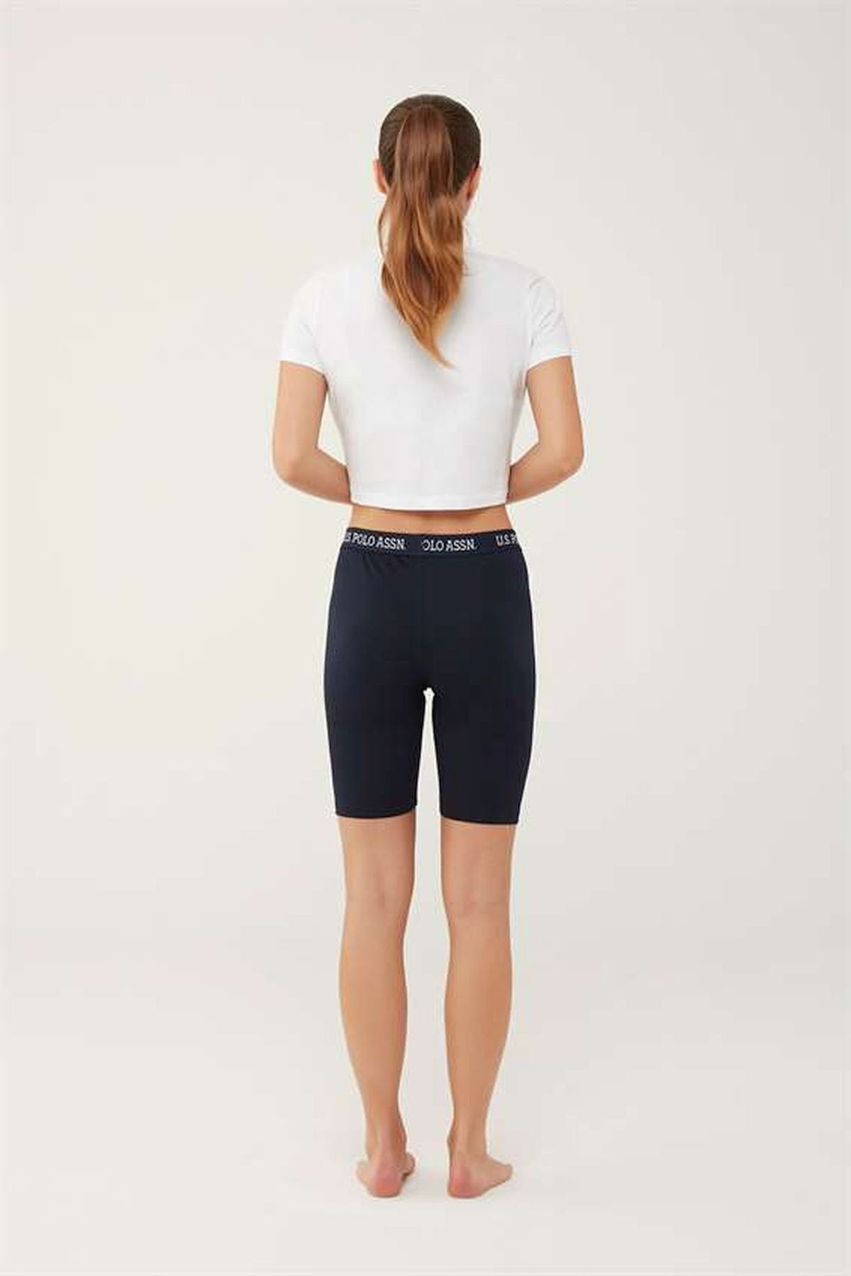 U.S. Polo Assn. Colanti pentru femei, banda elastica, din amestec de bumbac