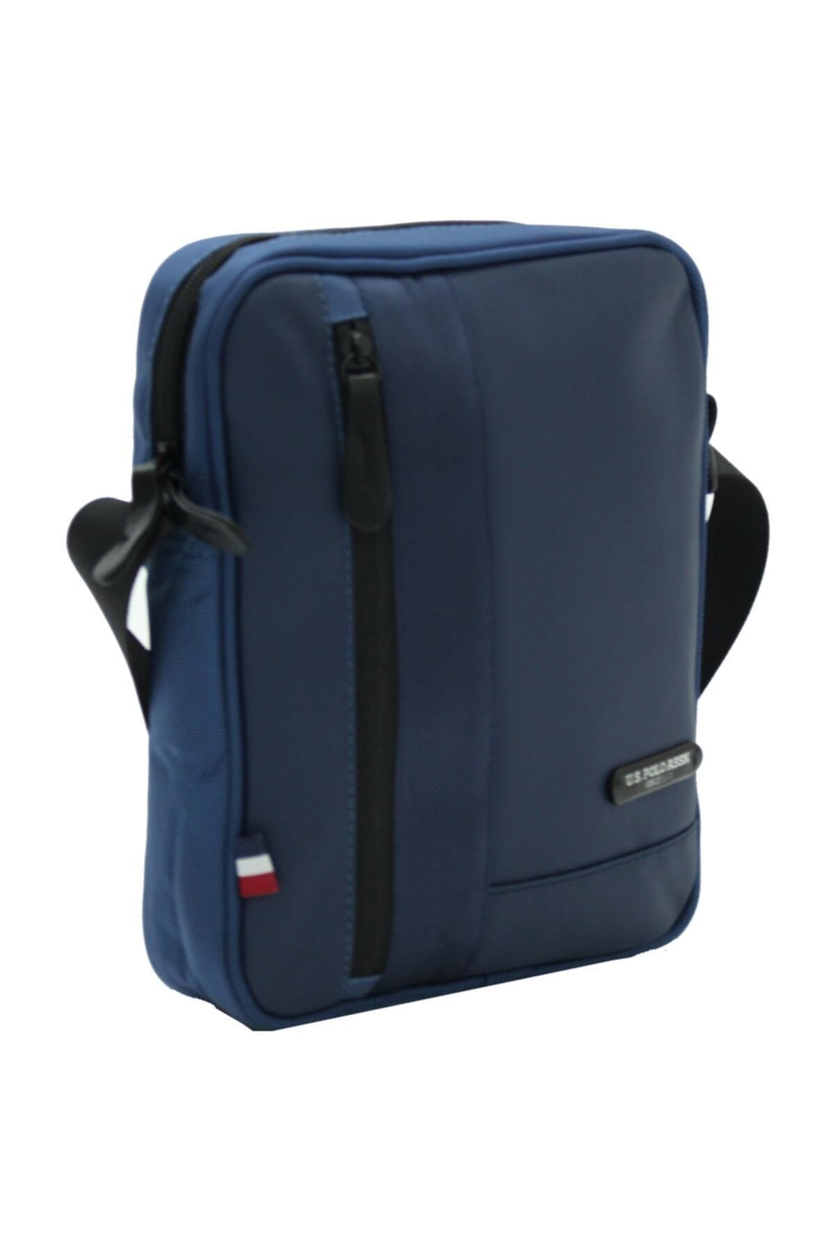 U.S. Polo Assn., Geanta crossbody cu bareta ajustabila, Albastru inchis