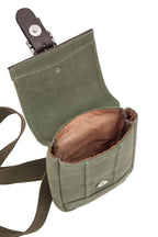 U.S. Polo Assn., Geanta crossbody de denim, Verde feriga