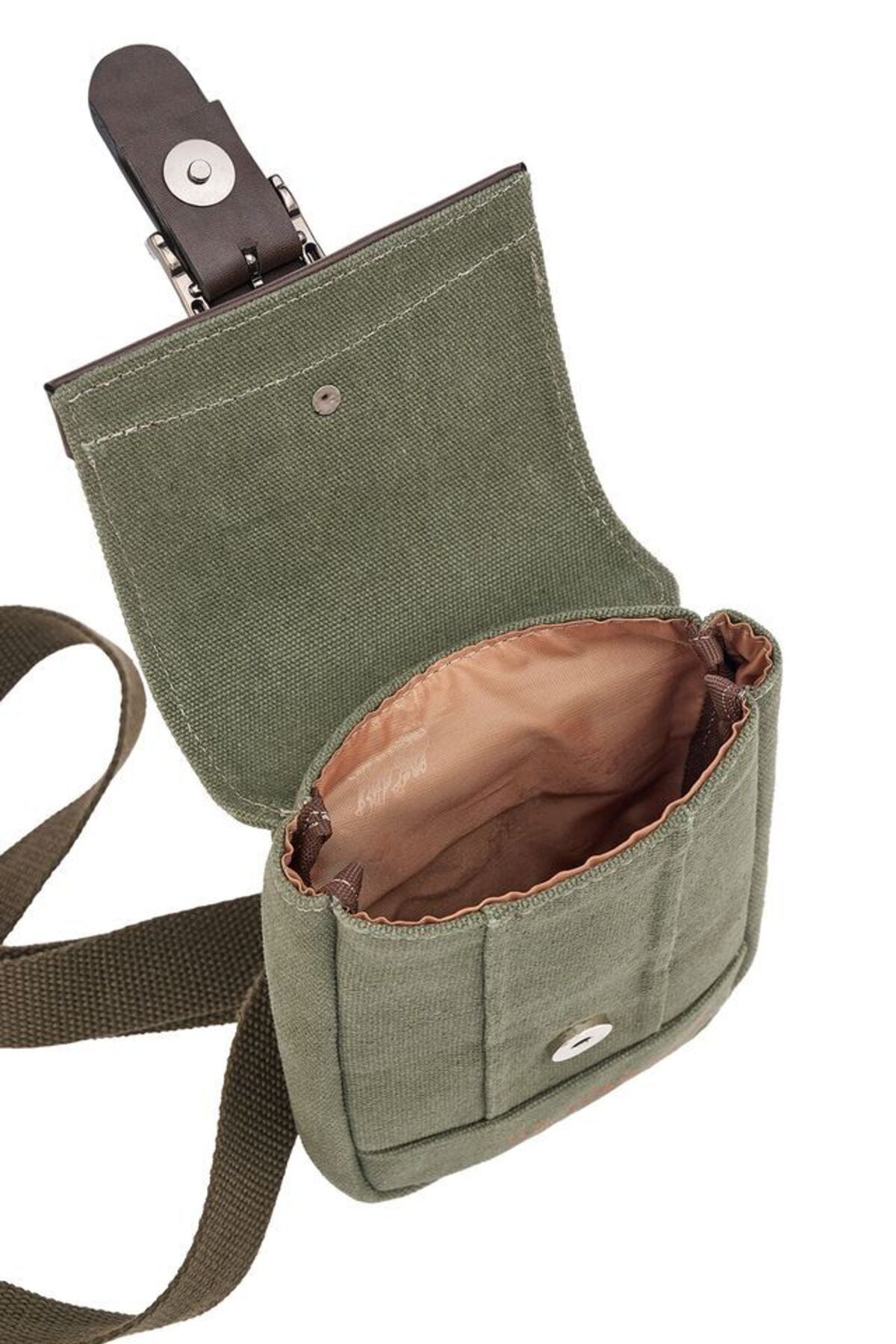 U.S. Polo Assn., Geanta crossbody de denim, Verde feriga