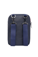 U.S. Polo Assn., Geanta crossbody de piele ecologica in doua nuante, Rosu, Bleumarin
