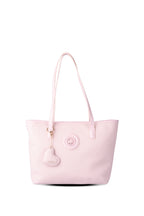 U.S. Polo Assn., Geanta shopper de piele ecologica cu fermoar, Roz pastel