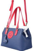 U.S. Polo Assn., Geanta cu bareta detasabila de umar, Rosu, Alb, Bleumarin