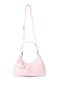 U.S. Polo Assn., Geanta de piele ecologica cu bareta de umar, Roz pastel