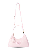 U.S. Polo Assn., Geanta de piele ecologica cu bareta de umar, Roz pastel