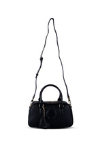U.S. Polo Assn., Geanta de piele ecologica cu bareta, Negru
