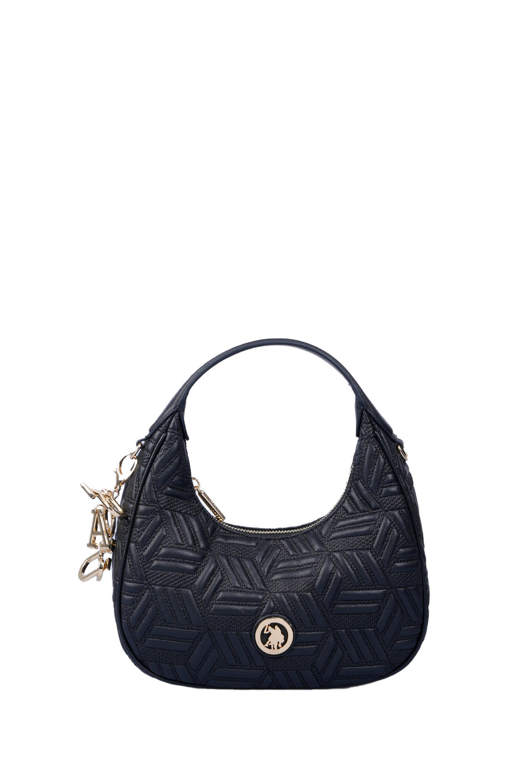 U.S. Polo Assn., Geanta de piele ecologica cu maner, Negru