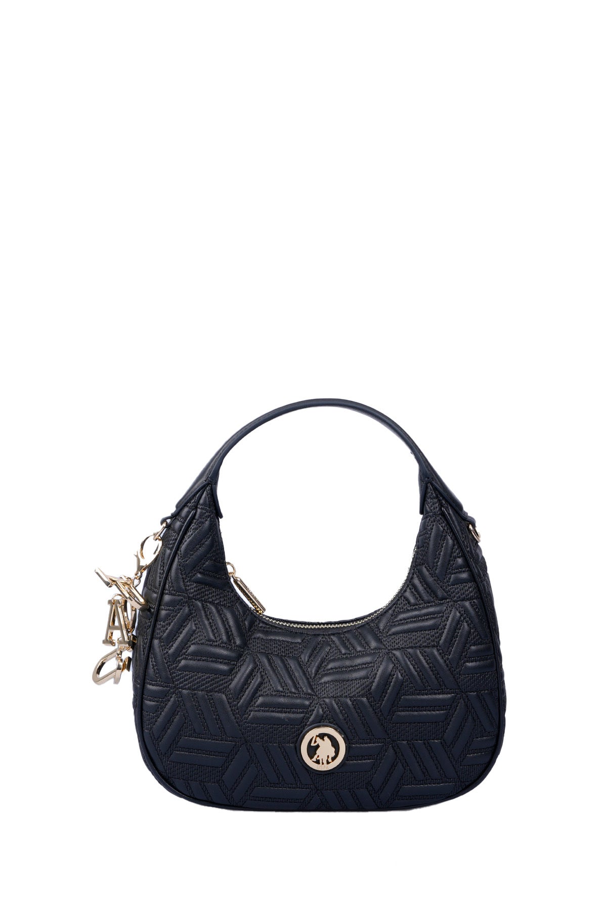 U.S. Polo Assn., Geanta de piele ecologica cu maner, Negru