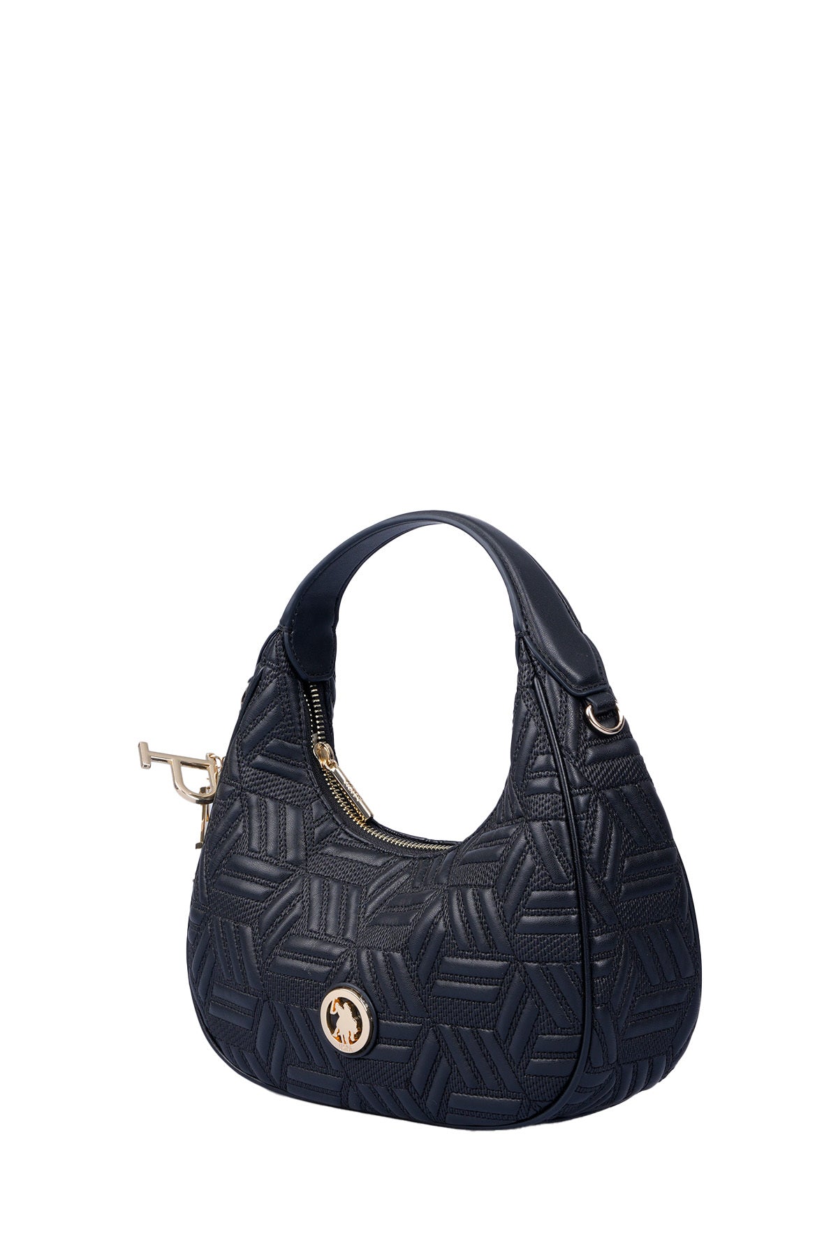 U.S. Polo Assn., Geanta de piele ecologica cu maner, Negru