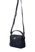U.S. Polo Assn., Geanta crossbody texturata de piele ecologica, Negru