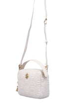 U.S. Polo Assn., Geanta crossbody texturata de piele ecologica, Crem