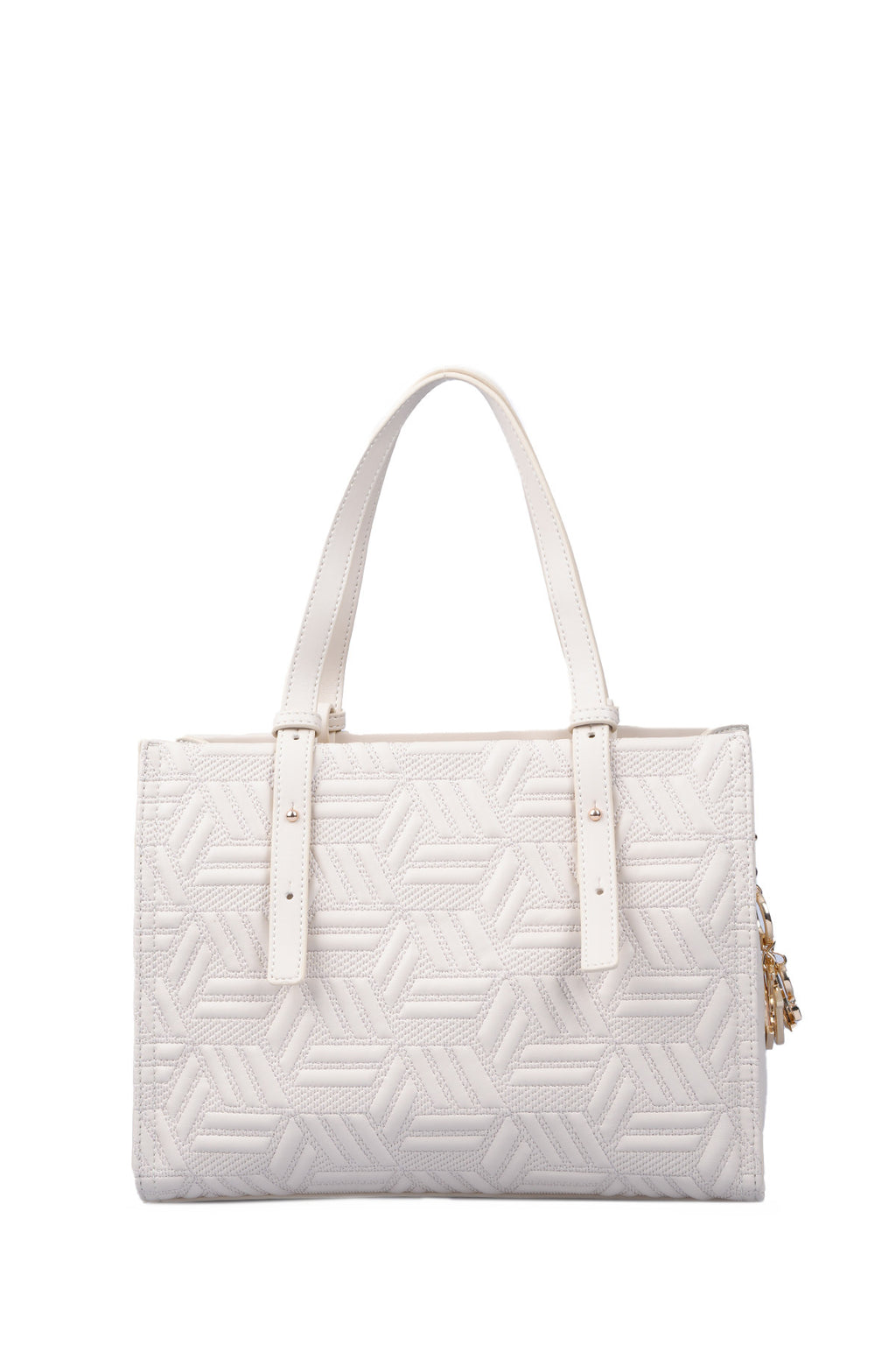 U.S. Polo Assn., Geanta tote de piele ecologica, Crem