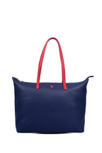 U.S. Polo Assn., Geanta shopper cu logo, Rosu, Bleumarin