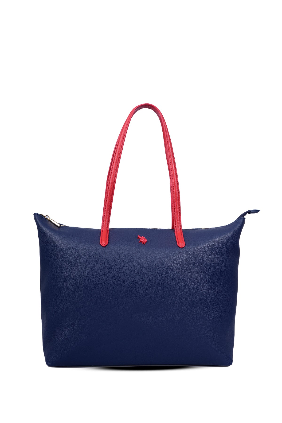 U.S. Polo Assn., Geanta shopper cu logo, Rosu, Bleumarin
