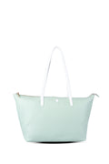U.S. Polo Assn., Geanta shopper cu logo, Alb, Verde menta