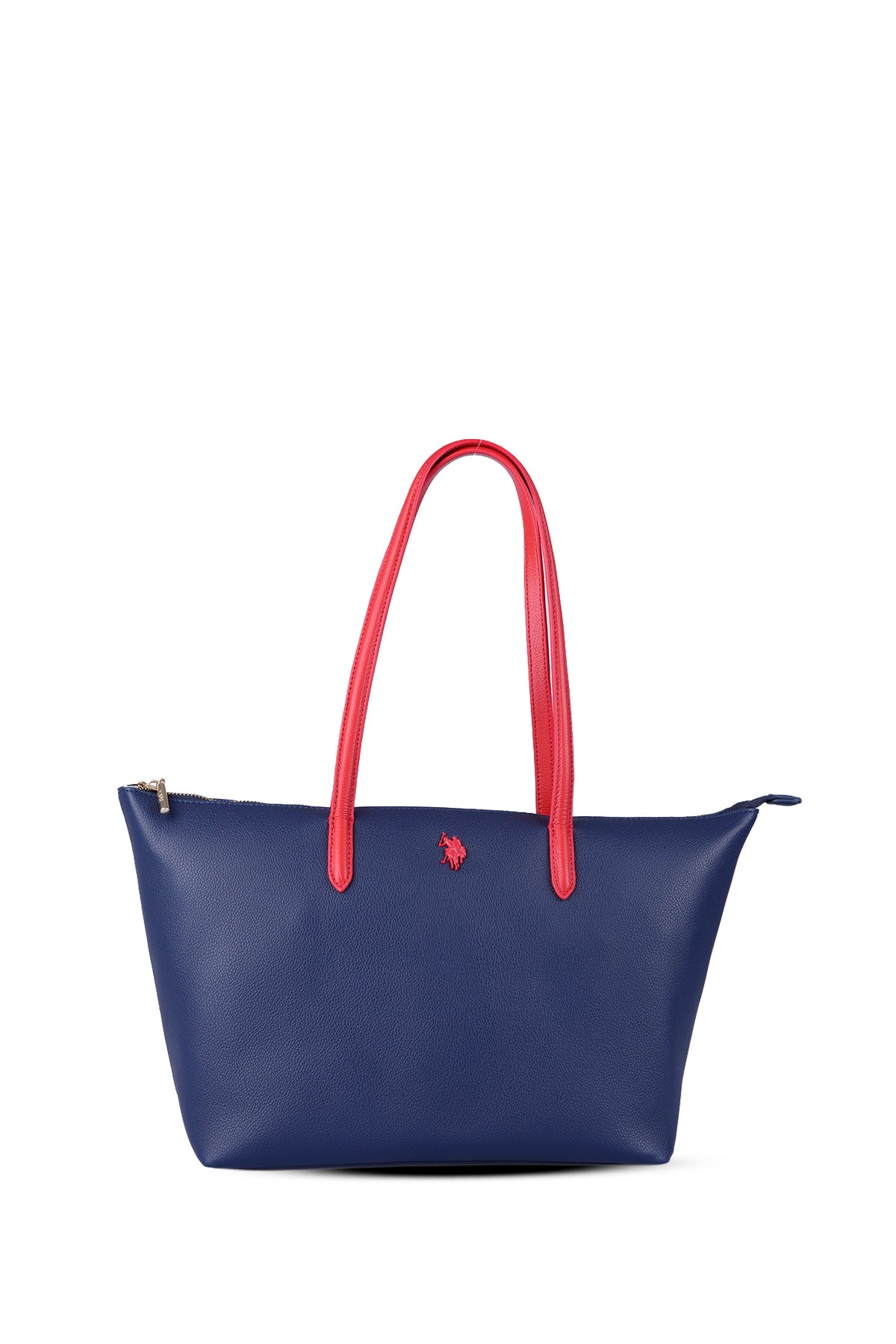 U.S. Polo Assn., Geanta shopper cu logo, Rosu, Bleumarin