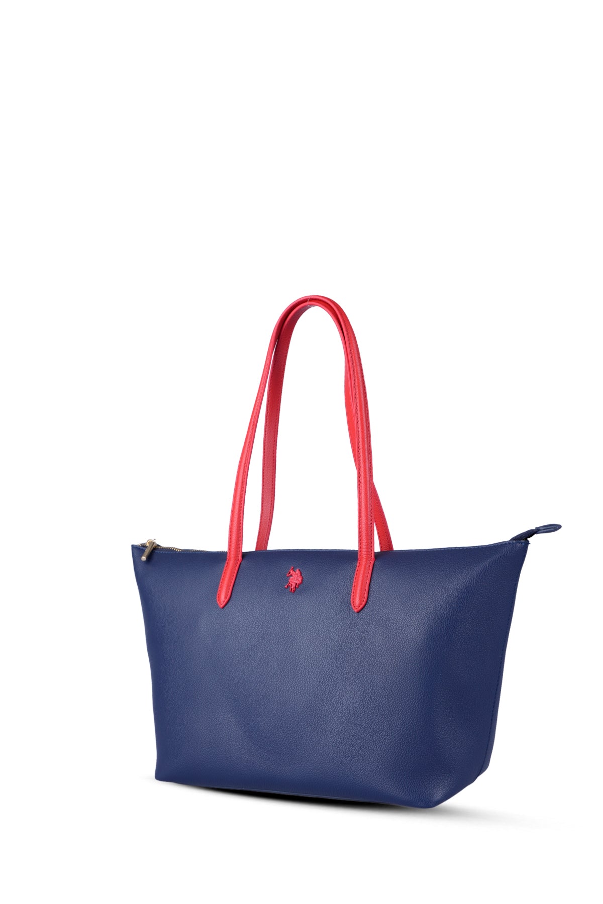 U.S. Polo Assn., Geanta shopper cu logo, Rosu, Bleumarin
