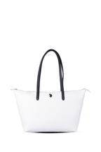 U.S. Polo Assn., Geanta shopper cu logo, Alb, Negru