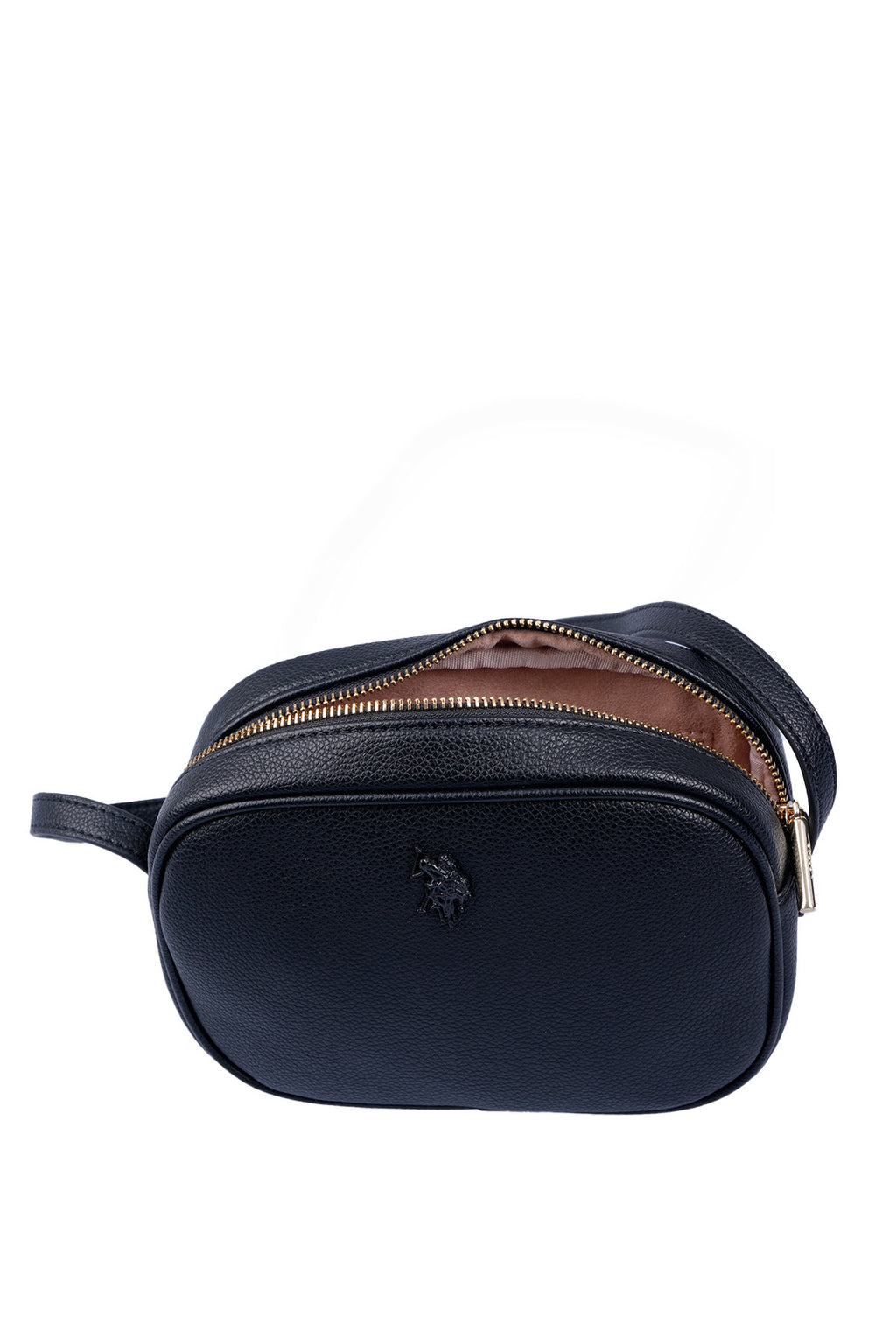 U.S. Polo Assn., Geanta crossbody de piele ecologica, Negru