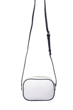 U.S. Polo Assn., Geanta crossbody de piele ecologica, Alb, Negru