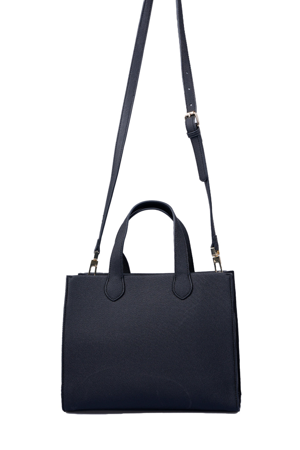 U.S. Polo Assn., Geanta de piele ecologica cu bareta, Negru