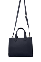 U.S. Polo Assn., Geanta de piele ecologica cu bareta, Negru