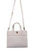 U.S. Polo Assn., Geanta de piele ecologica cu bareta, Alb fildes