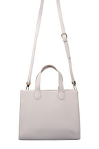 U.S. Polo Assn., Geanta de piele ecologica cu bareta, Alb fildes