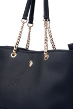 U.S. Polo Assn., Geanta tote cu logo, Negru