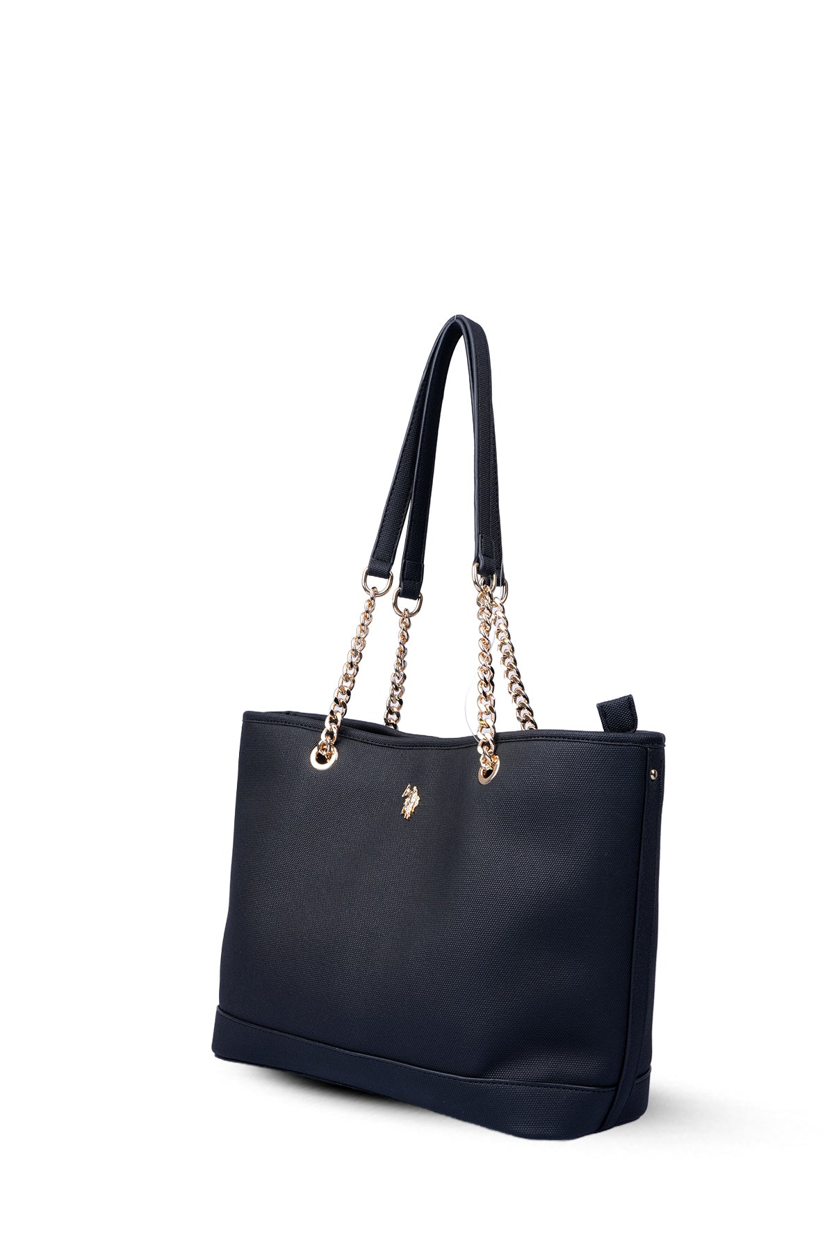 U.S. Polo Assn., Geanta tote cu logo, Negru