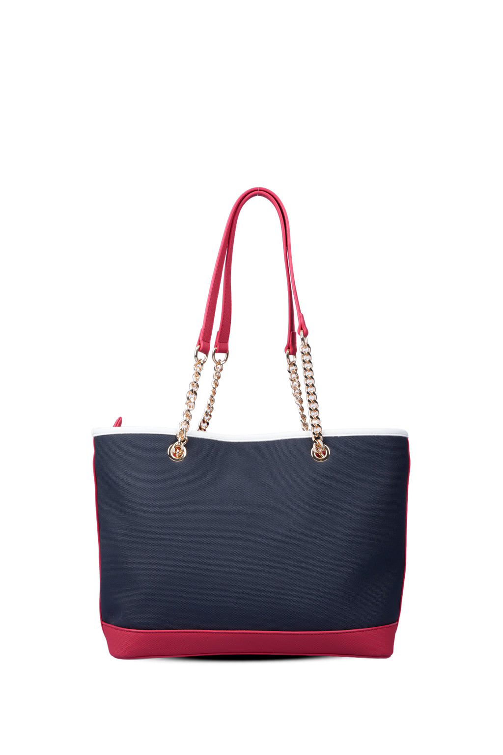U.S. Polo Assn., Geanta tote cu logo, Rosu, Alb, Bleumarin