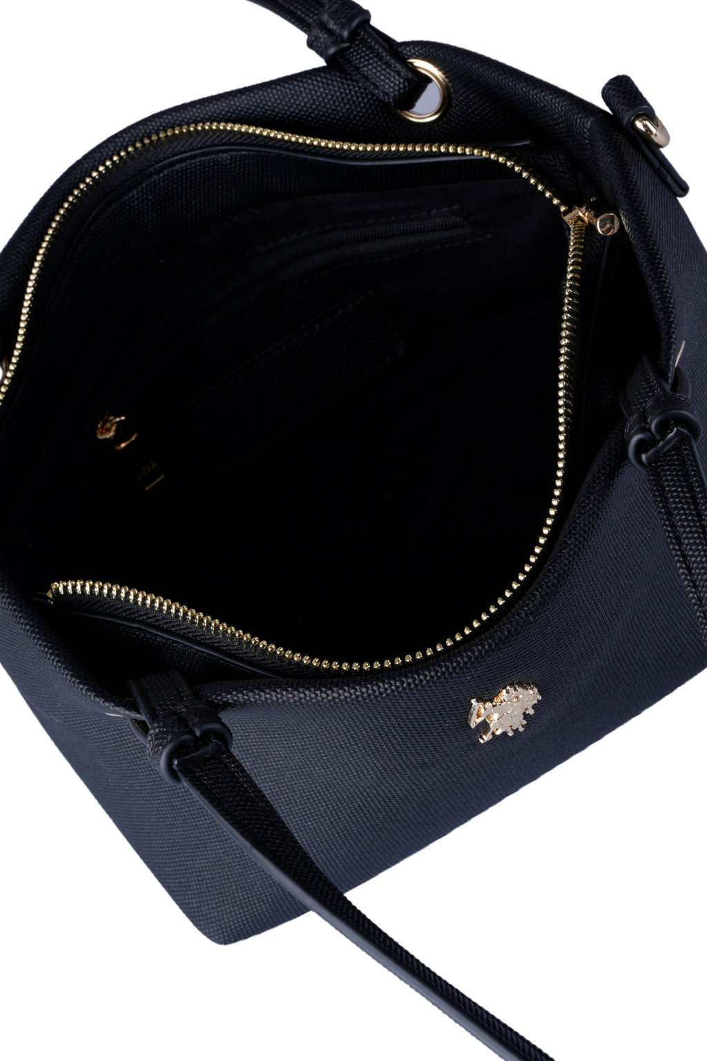 U.S. Polo Assn., Geanta cu maner si logo, Negru