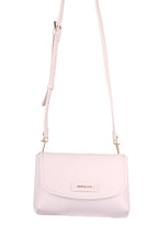 U.S. Polo Assn., Geanta crossbody de piele ecologica cu bareta detasabila, Alb