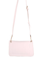 U.S. Polo Assn., Geanta crossbody de piele ecologica cu bareta detasabila, Alb