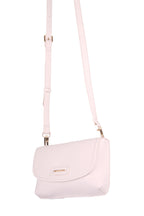U.S. Polo Assn., Geanta crossbody de piele ecologica cu bareta detasabila, Alb