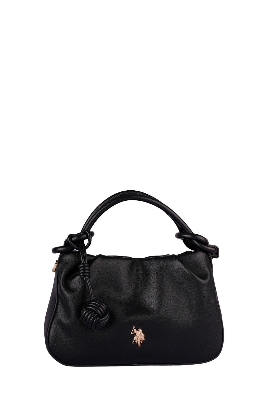 U.S. Polo Assn., Geanta cu maner si logo, Negru