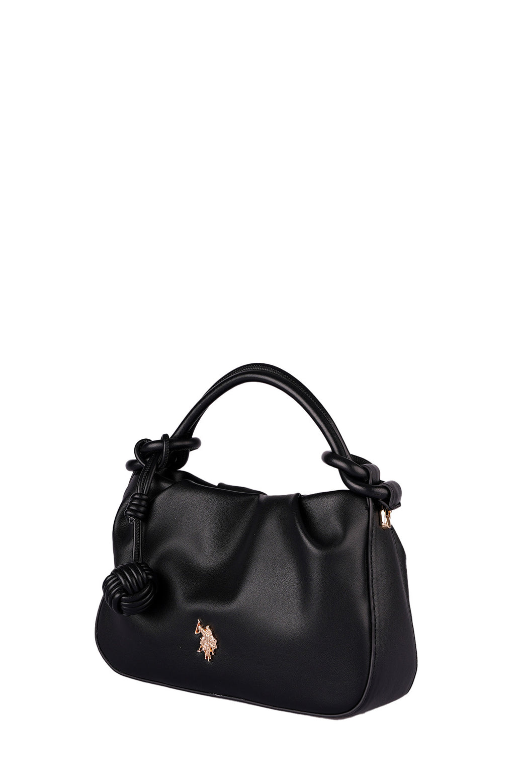 U.S. Polo Assn., Geanta cu maner si logo, Negru
