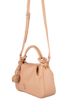 U.S. Polo Assn., Geanta cu maner si logo, Maro nisip
