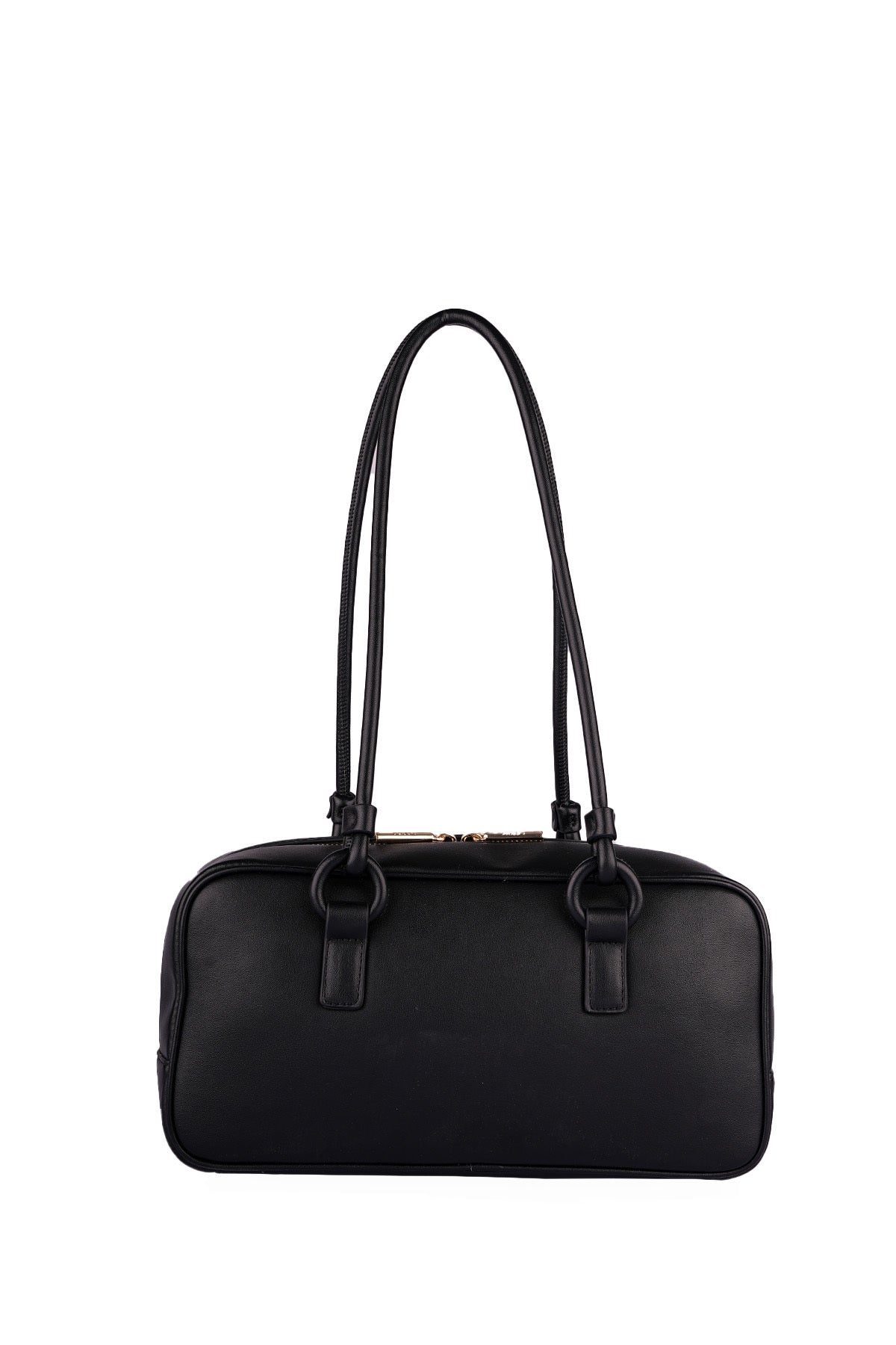 U.S. Polo Assn., Geanta hobo de piele ecologica, Negru