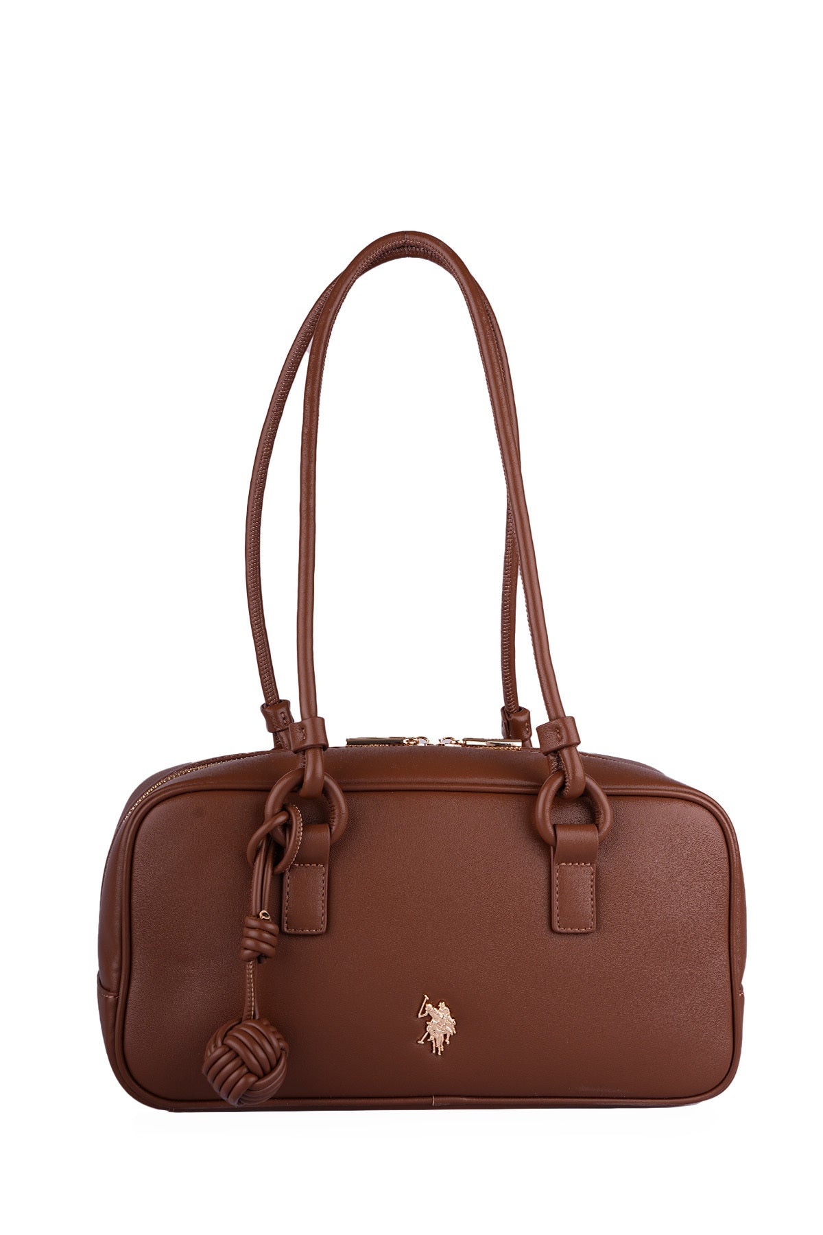 U.S. Polo Assn., Geanta hobo de piele ecologica, Maro