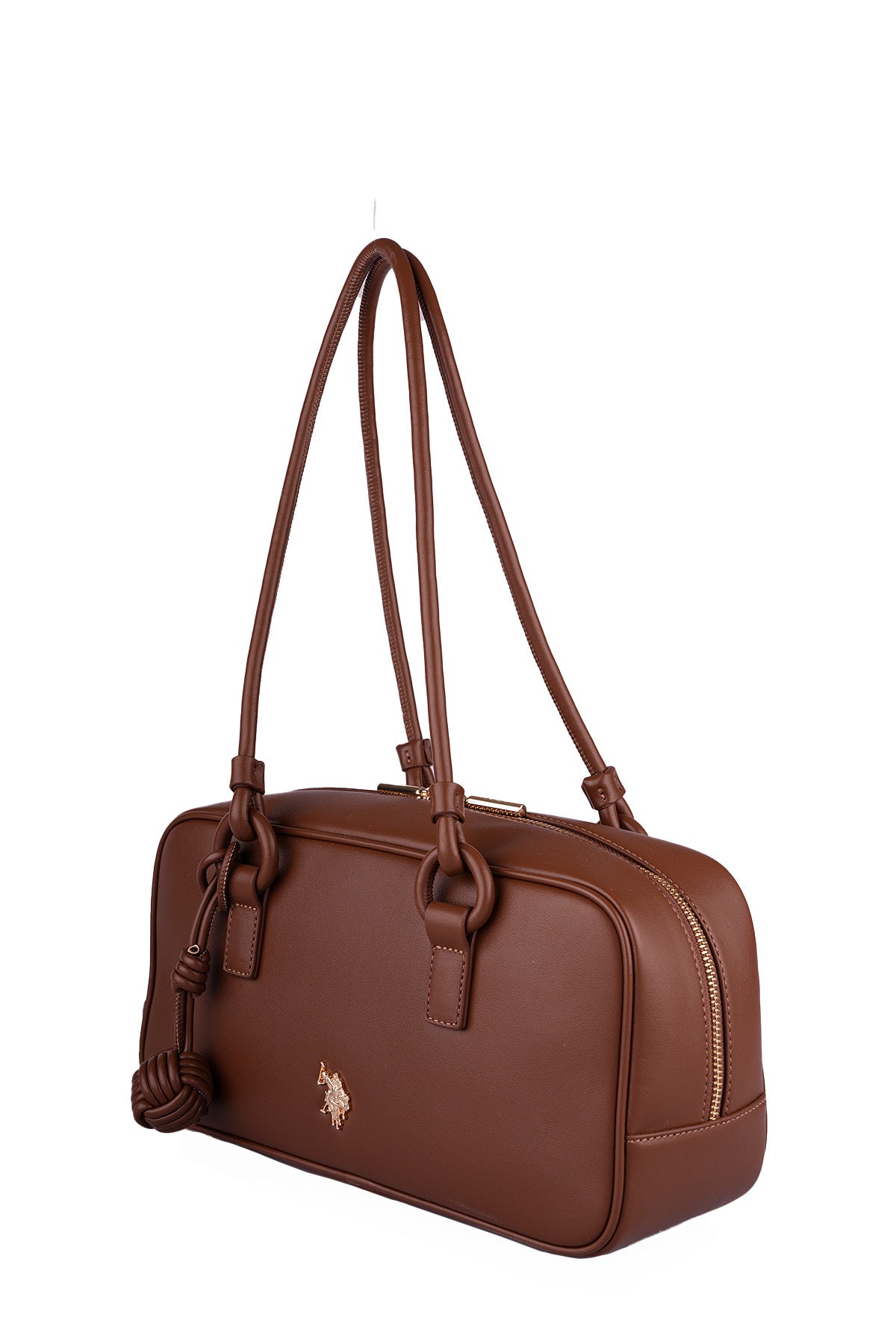 U.S. Polo Assn., Geanta hobo de piele ecologica, Maro